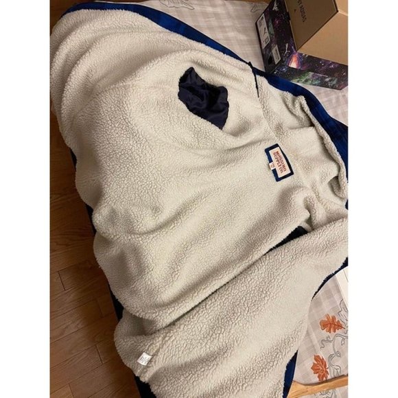 Mossimo Supply Co Cobalt Blue Black Plaid Hunter Hoodie Jacket Mens XXL - Picture 2 of 4